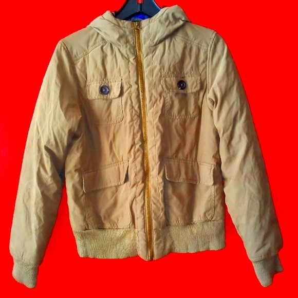 Mossimo Army Green Coat Sz Large - Picture 1 of 5